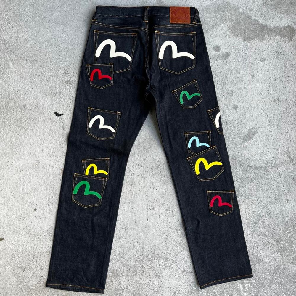 EVISU Multi-Pocket Seagull Regular Fit Jeans